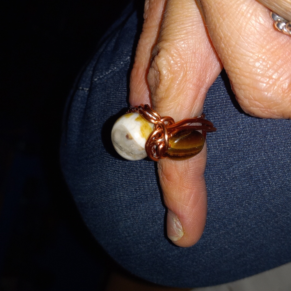 Copper wire ring - Picture 3 of 3